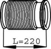 DINEX 68270 Corrugated Pipe, exhaust system